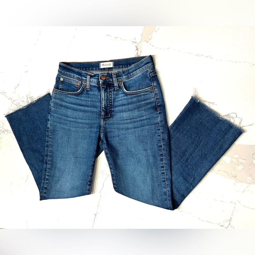 Madewell Ankle Cropped Jeans Mid-Rise Kick Out